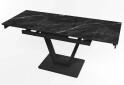 Зображення 2 - Стіл кухонний Jam Maxi V / Максі В розкладний 110 / 170 см, чорний / діамант 87 М