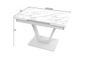 Зображення 4 - Стіл кухонний Jam Maxi V / Максі В розкладний 110 / 170 см, білий / діамант 66 М