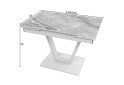 Зображення 4 - Стіл кухонний Jam Maxi V / Максі В розкладний 110 / 170 см, білий / діамант 78 М
