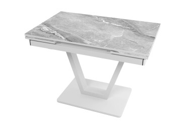 Стол кухонный Jam Maxi V / Максі В раскладной 110 / 170 см, белый / бриллиант 78 М