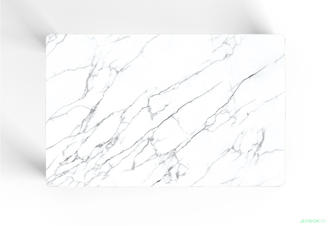 Зображення 2 - Стіл кухонний Jam Бостон 100 см, бетон чорний / скло діамант 66 М