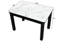 Зображення 2 - Стіл кухонний Jam Бостон 100 см, бетон чорний / скло діамант 66 М