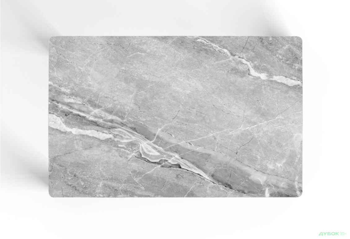 Зображення 2 - Стіл кухонний Jam Бостон 100 см, бетон чорний / скло діамант 78 М