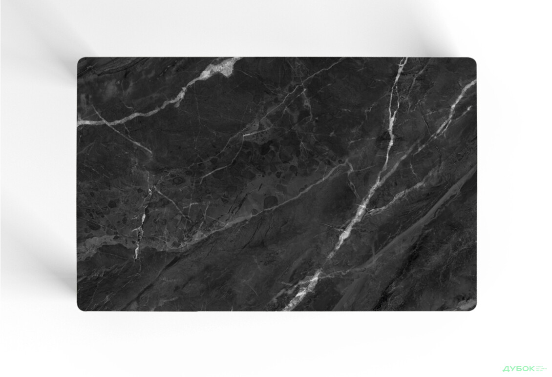 Зображення 2 - Стіл кухонний Jam Бостон 100 см, бетон чорний / скло діамант 87 М