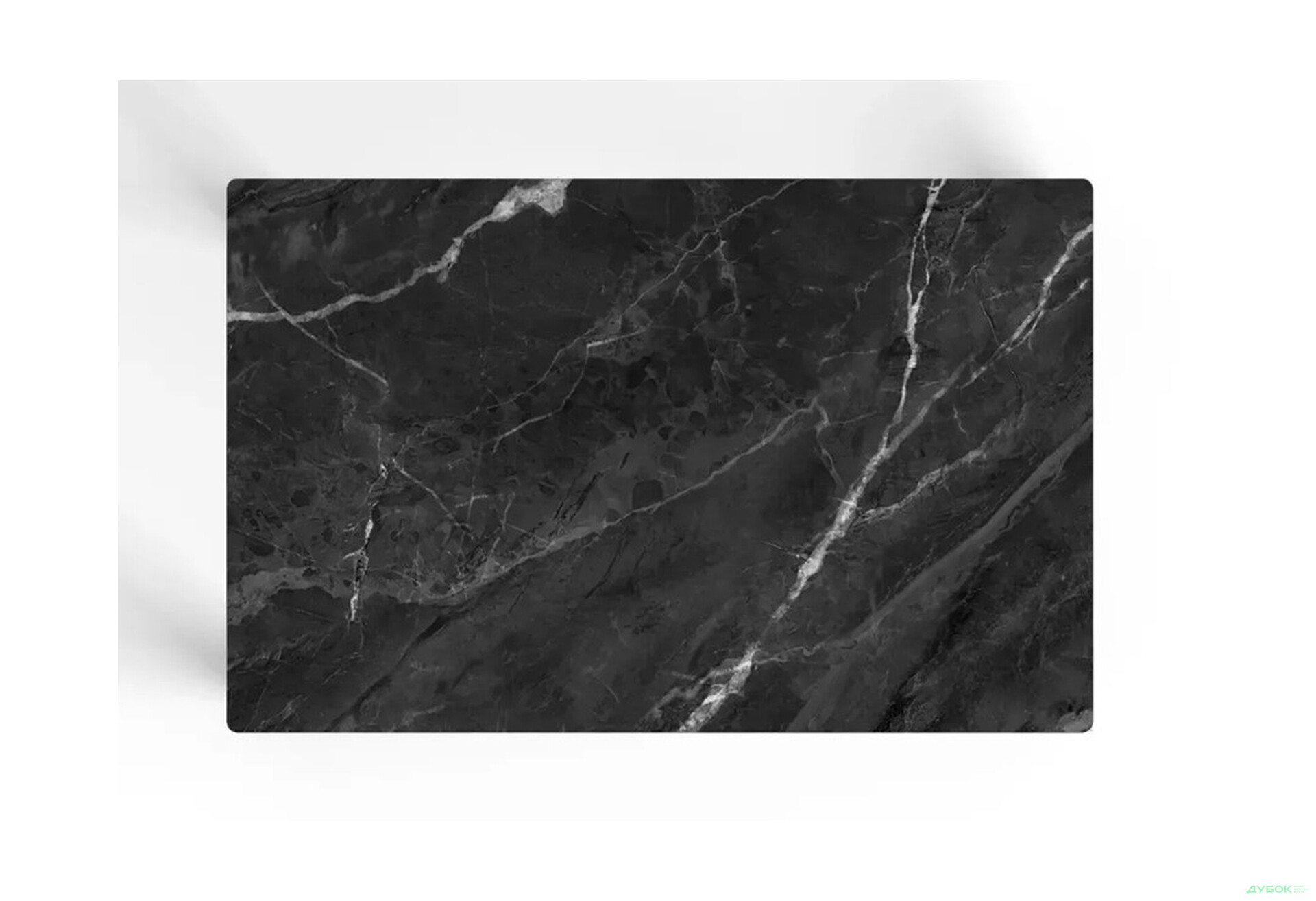 Зображення 3 - Стіл кухонний Jam Бостон 100 см, бетон чорний / скло діамант 87 М