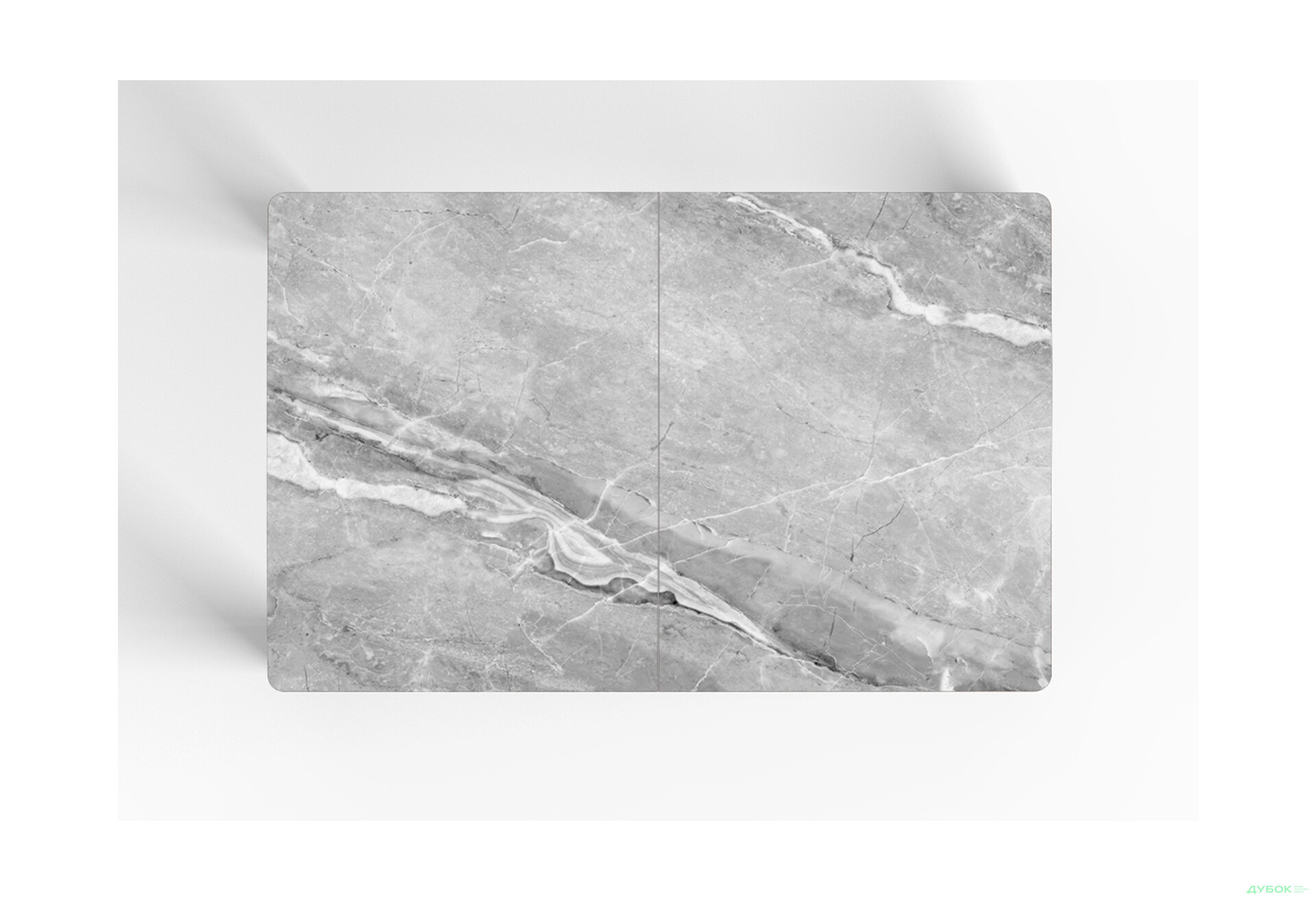 Изображение 3 - Стол кухонный Jam Бостон А раскладной 120 / 155 см, бетон черный / стекло бриллиант 78 М