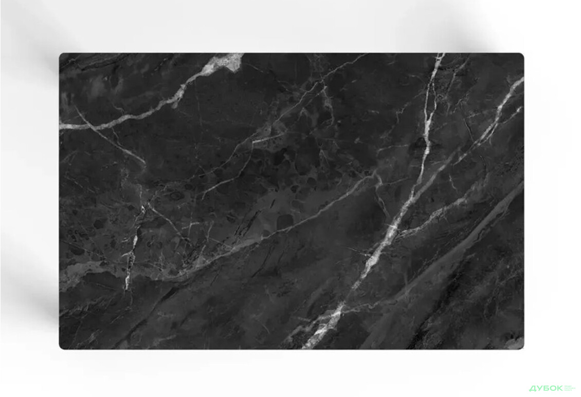 Зображення 3 - Стіл кухонний Jam Бостон А розкладний 120 / 155 см, бетон чорний / скло діамант 87 М