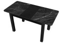 Зображення 2 - Стіл кухонний Jam Бостон А розкладний 120 / 155 см, бетон чорний / скло діамант 87 М