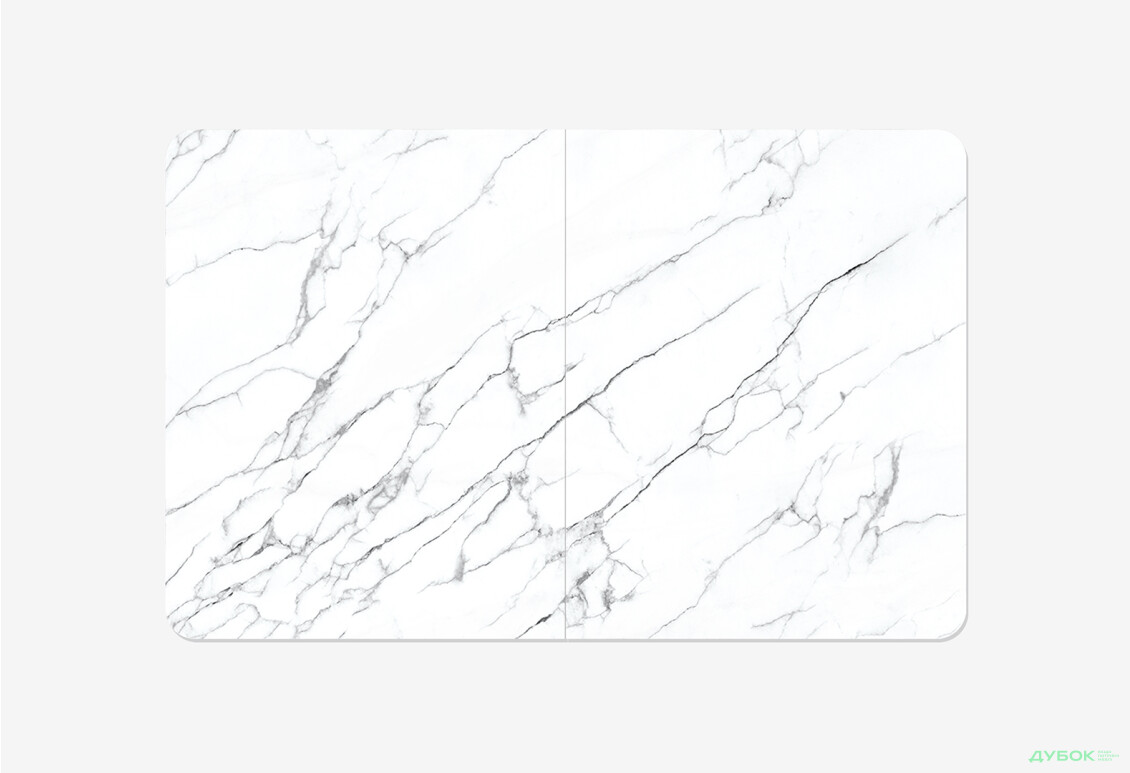 Изображение 3 - Стол кухонный Jam Бостон Т раскладной 140 / 180 см, белое дерево / стекло бриллиант 66 М