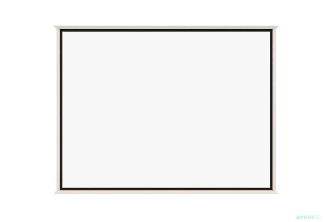 Зеркало Gerbor холдинг Хилс 90х120 см, кашемир / черный