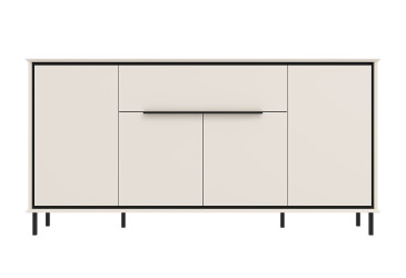 Комод Gerbor холдинг Хилс с 4 дверками и 1 ящиком 180 см, кашемир / черный