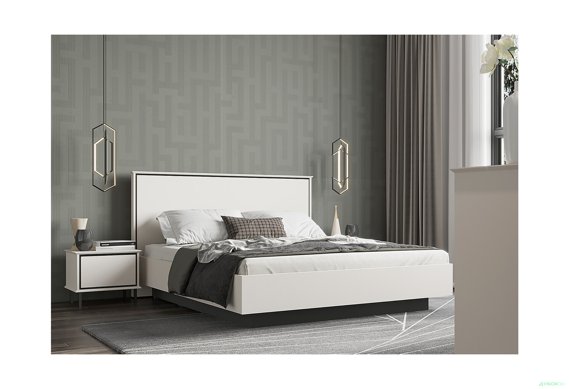 Изображение 3 - Кровать Gerbor холдинг Хилс с подъемным механизмом 160х200, кашемир / черный