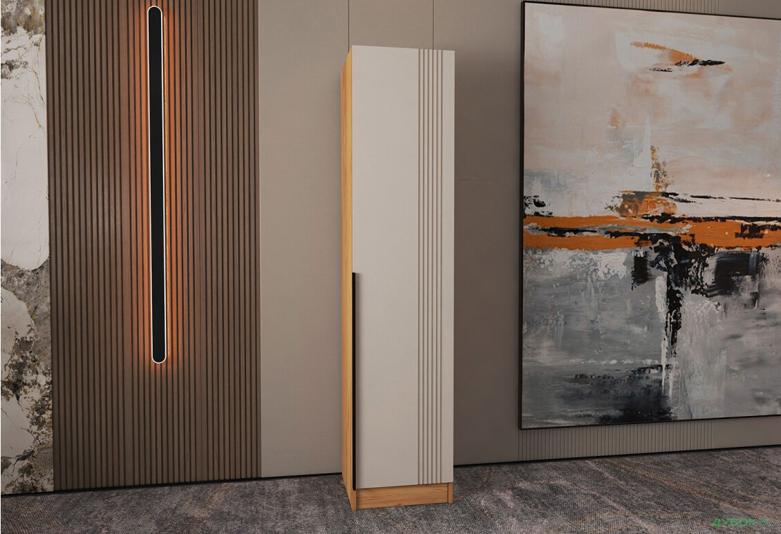 Изображение 2 - Шкаф-пенал Viant АРС 1Д с полками 45 см, тахо / кашемир