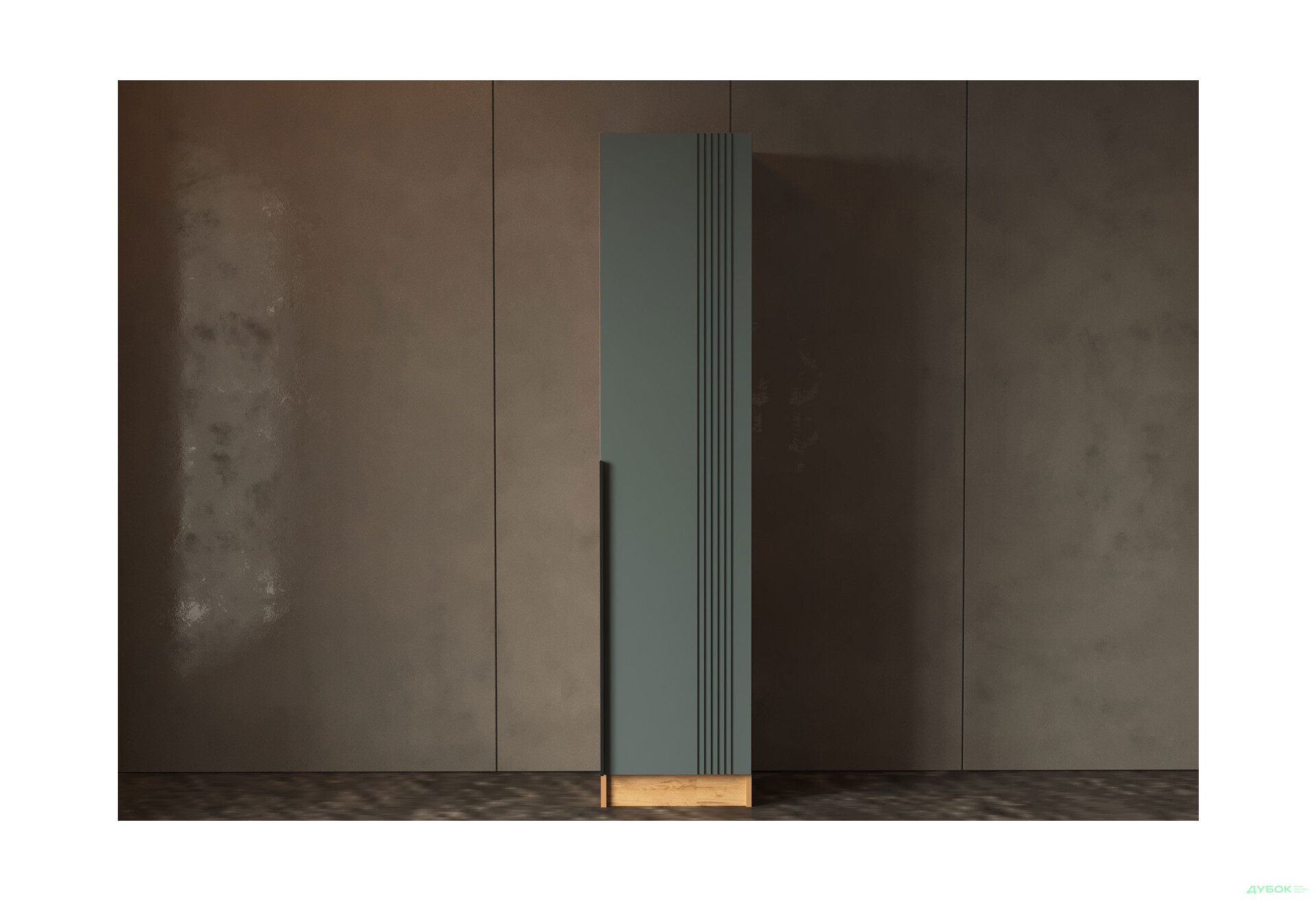 Изображение 3 - Шкаф-пенал Viant АРС 1Д с полками 45 см, тахо / темно-серый RAL 7012