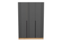 Изображение 4 - Шкаф Viant АРС 3-дверный со штангой и полками 135 см, тахо / темно-серый RAL 7012