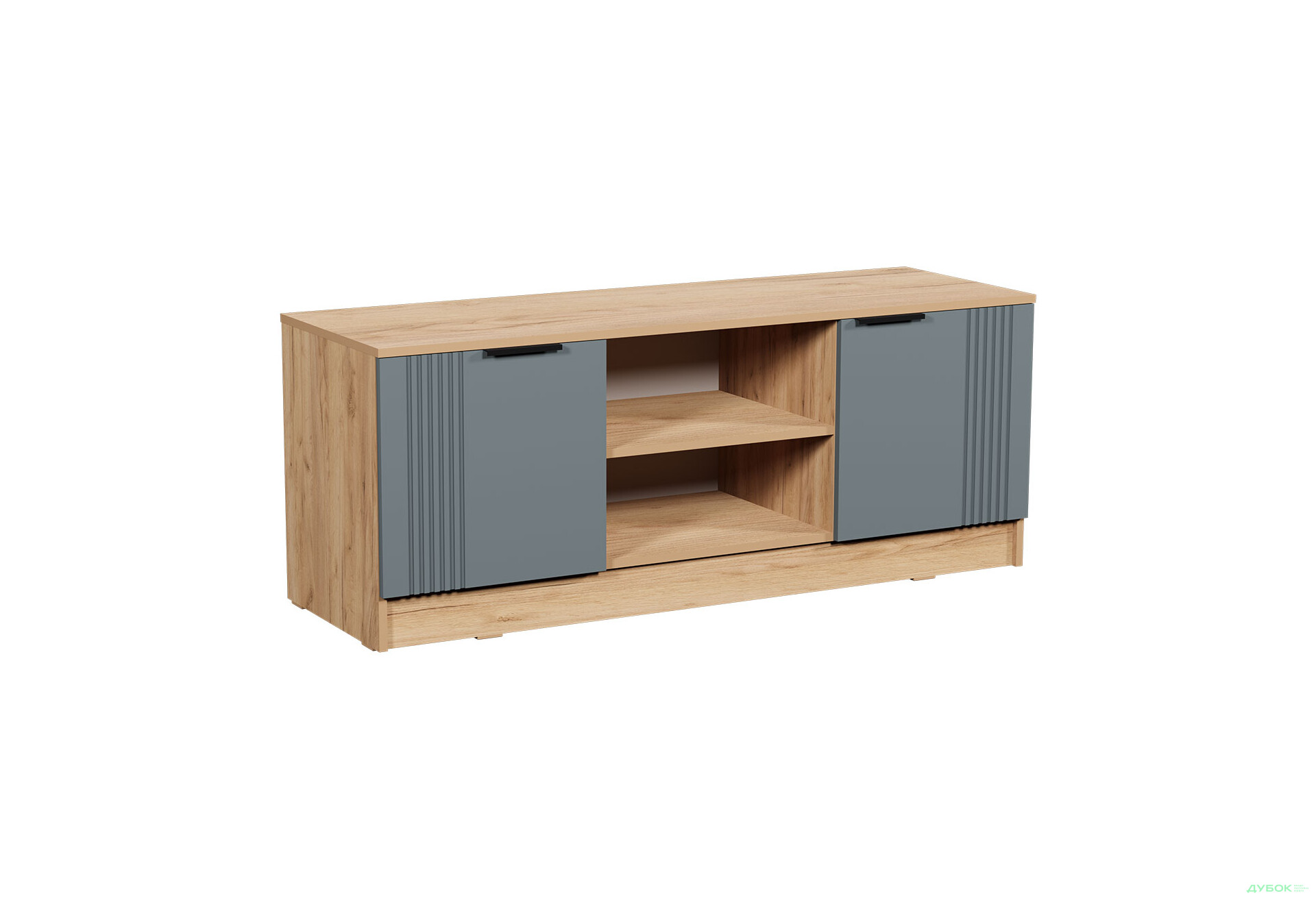 Изображение 5 - ТВ тумба Viant АРС ТВ-7 2-дверная с полками 140 см, тахо / темно-серый RAL 7012