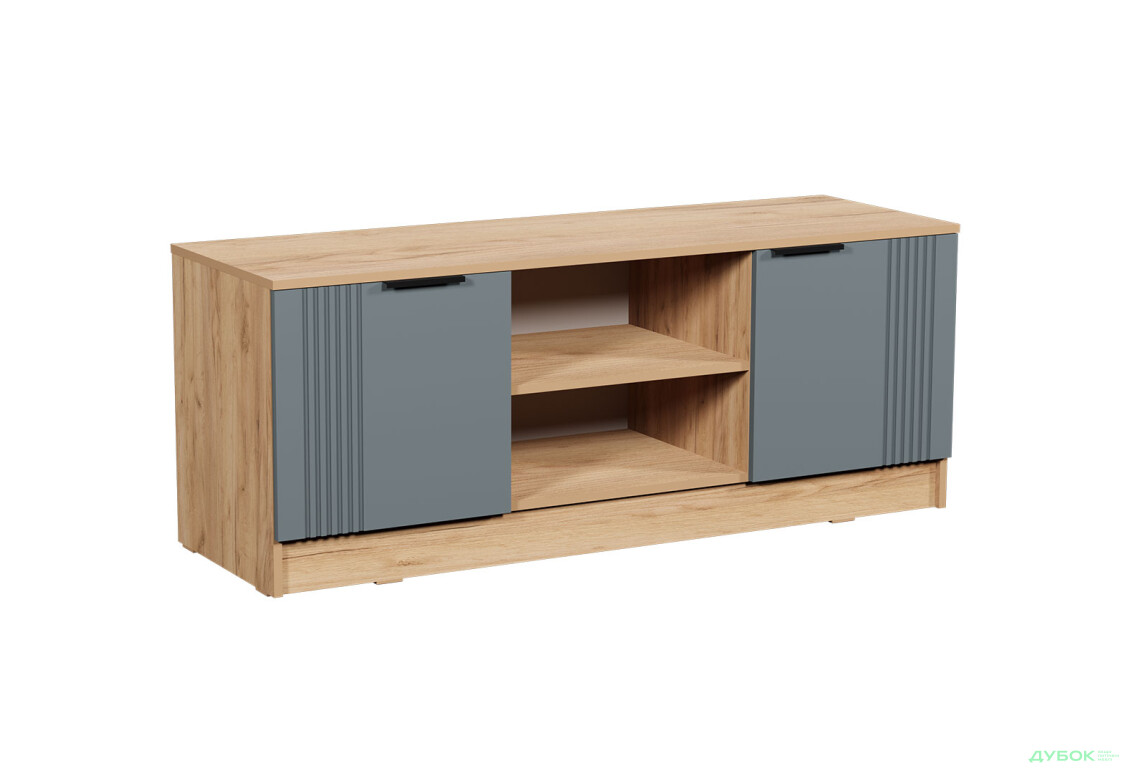 Изображение 5 - ТВ тумба Viant АРС ТВ-7 2-дверная с полками 140 см, тахо / темно-серый RAL 7012