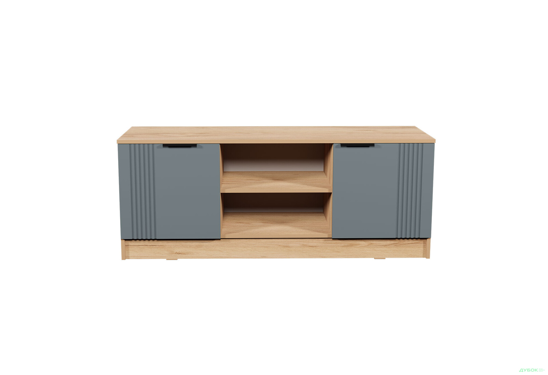 Изображение 4 - ТВ тумба Viant АРС ТВ-7 2-дверная с полками 140 см, тахо / темно-серый RAL 7012