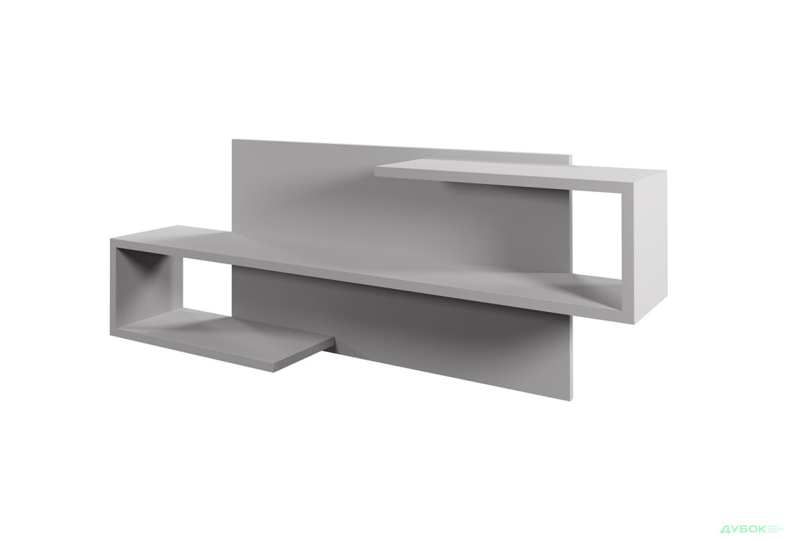 Настенная полка Viant АРС 70 см, серый / серый RAL 7004