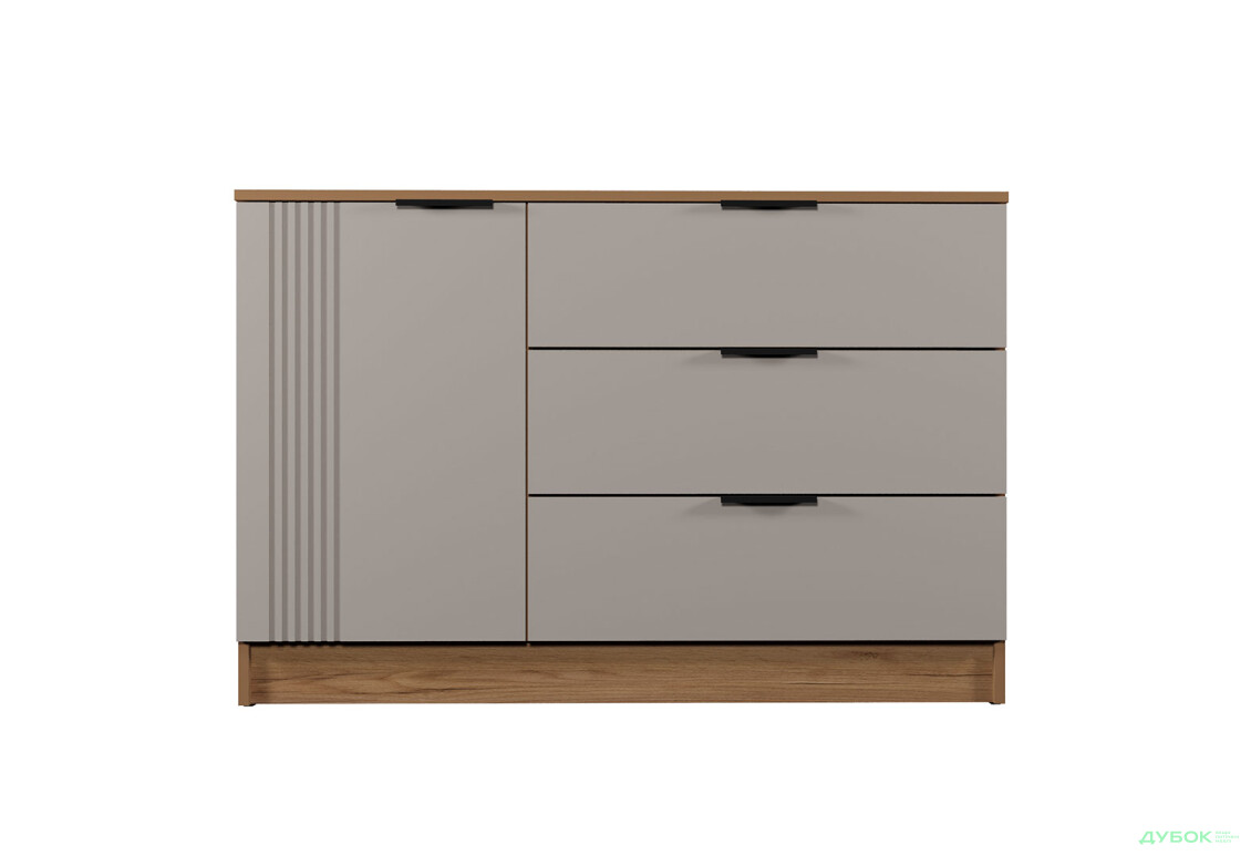 Комод Viant АРС з дверкою та 3 шухлядами 120 см, тахо / кашемір