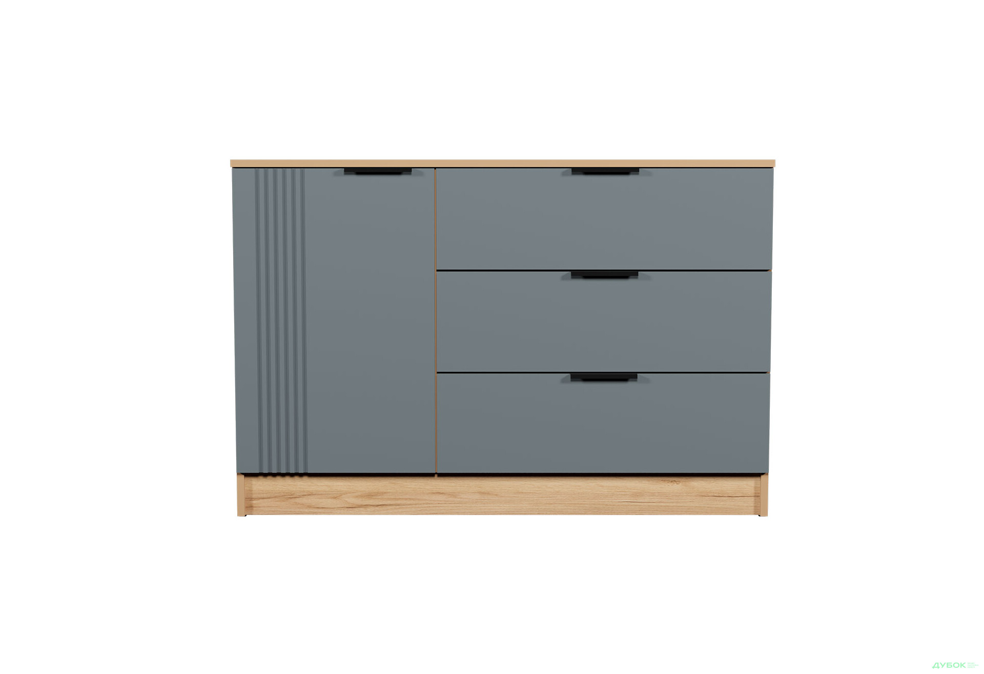 Изображение 5 - Комод Viant АРС с дверцей и 3 ящиками 120 см, тахо / темно-серый RAL 7012