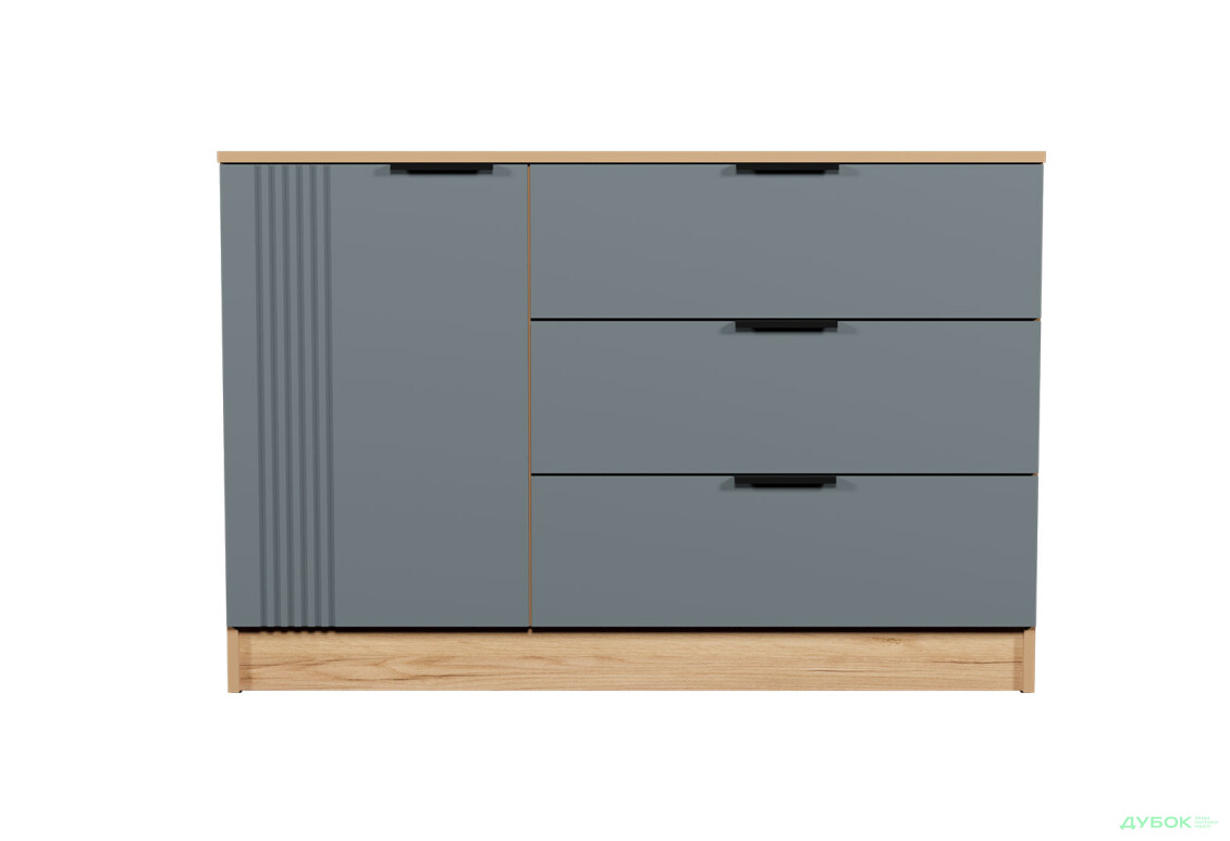 Изображение 5 - Комод Viant АРС с дверцей и 3 ящиками 120 см, тахо / темно-серый RAL 7012