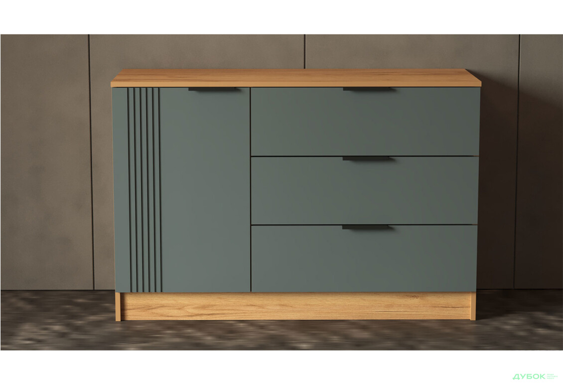 Изображение 2 - Комод Viant АРС с дверцей и 3 ящиками 120 см, тахо / темно-серый RAL 7012