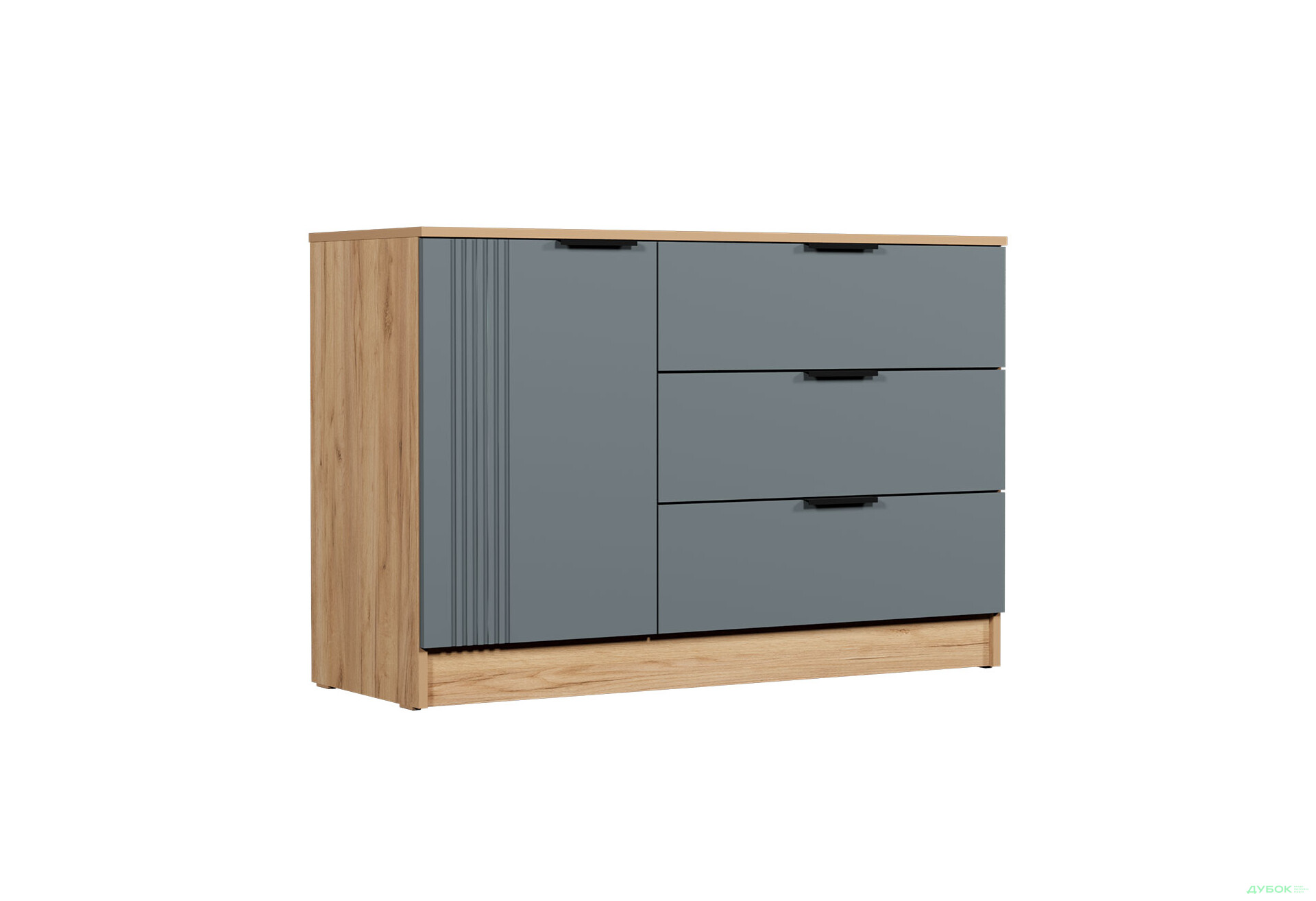 Изображение 4 - Комод Viant АРС с дверцей и 3 ящиками 120 см, тахо / темно-серый RAL 7012