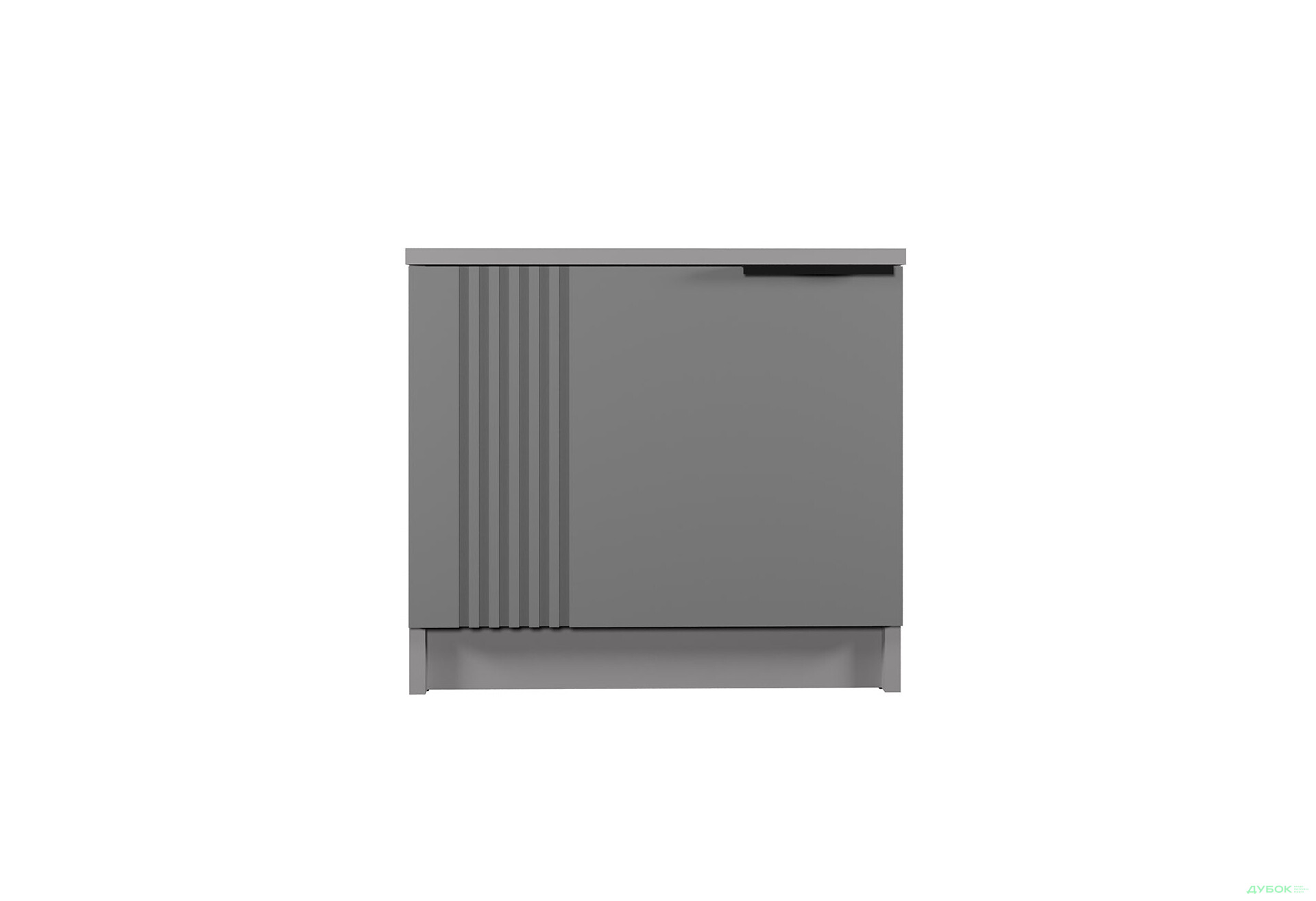 Зображення 3 - Приліжкова тумба Viant АРС ліва з 1 дверкою 50 см, сірий / сірий RAL 7004