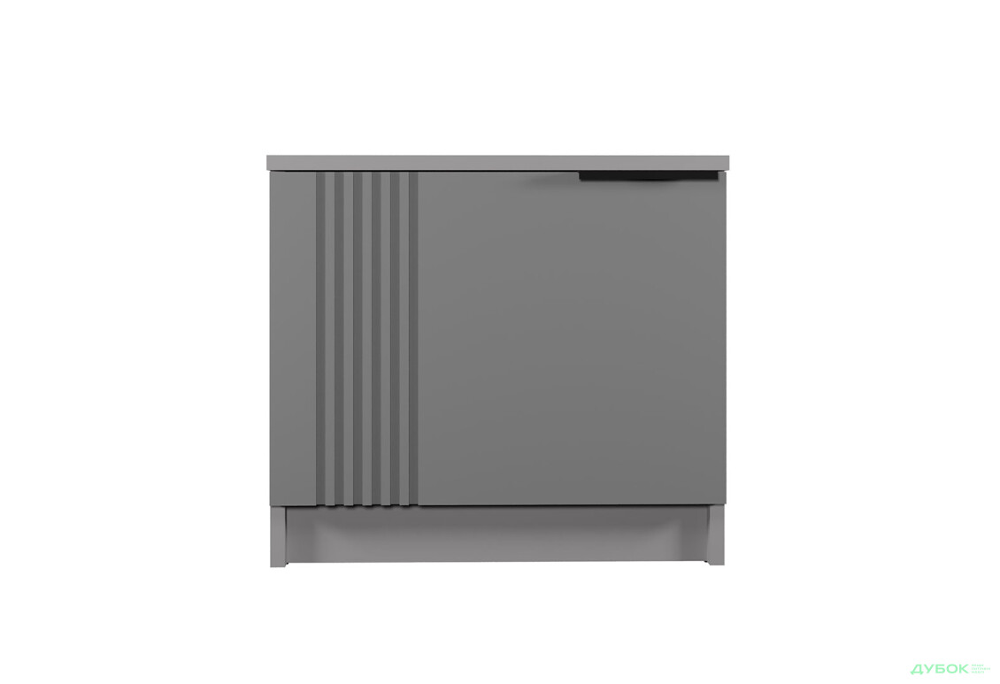 Зображення 3 - Приліжкова тумба Viant АРС ліва з 1 дверкою 50 см, сірий / сірий RAL 7004