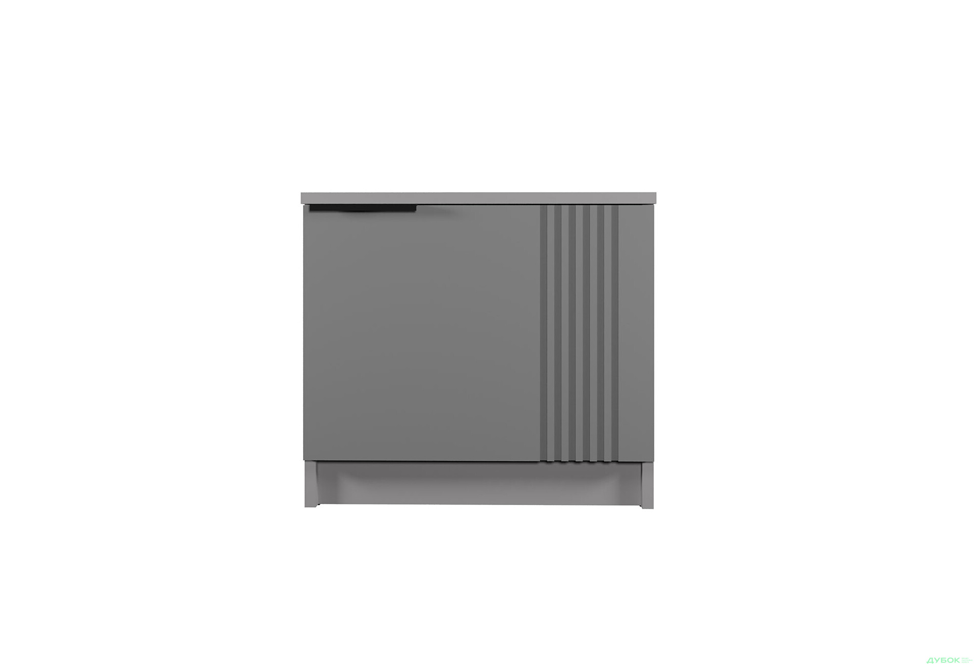 Зображення 3 - Приліжкова тумба Viant АРС права з 1 дверкою 50 см, сірий / сірий RAL 7004