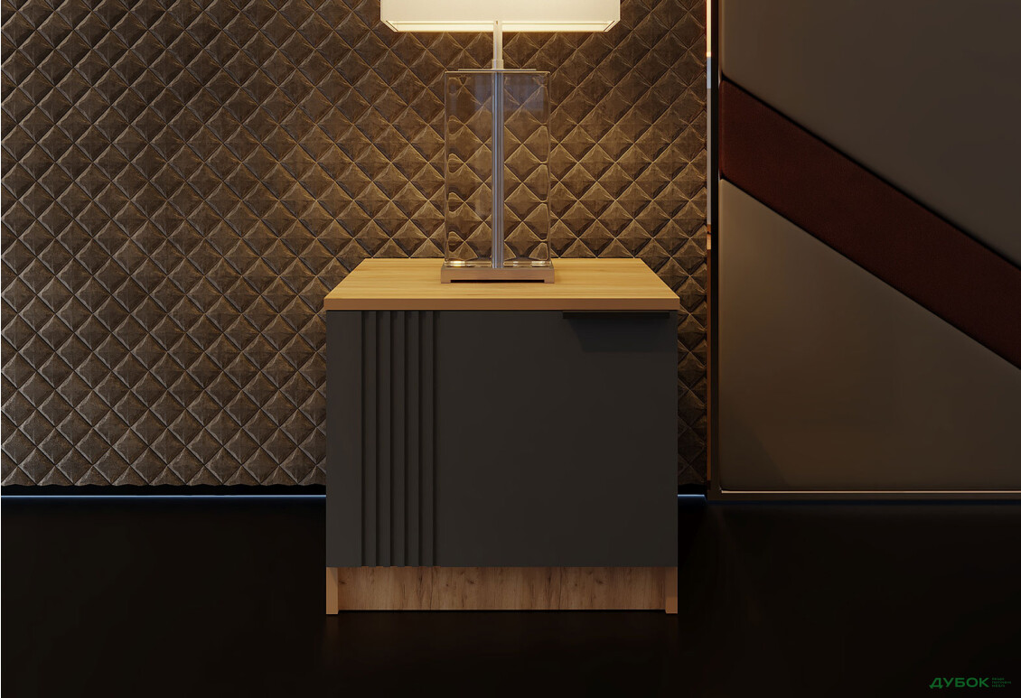 Изображение 3 - Прикроватная тумба Viant АРС левая с 1 дверцей 50 см, тахо / темно-серый RAL 7012