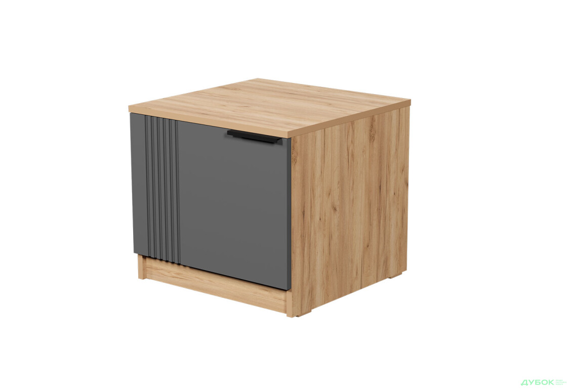 Прикроватная тумба Viant АРС левая с 1 дверцей 50 см, тахо / темно-серый RAL 7012
