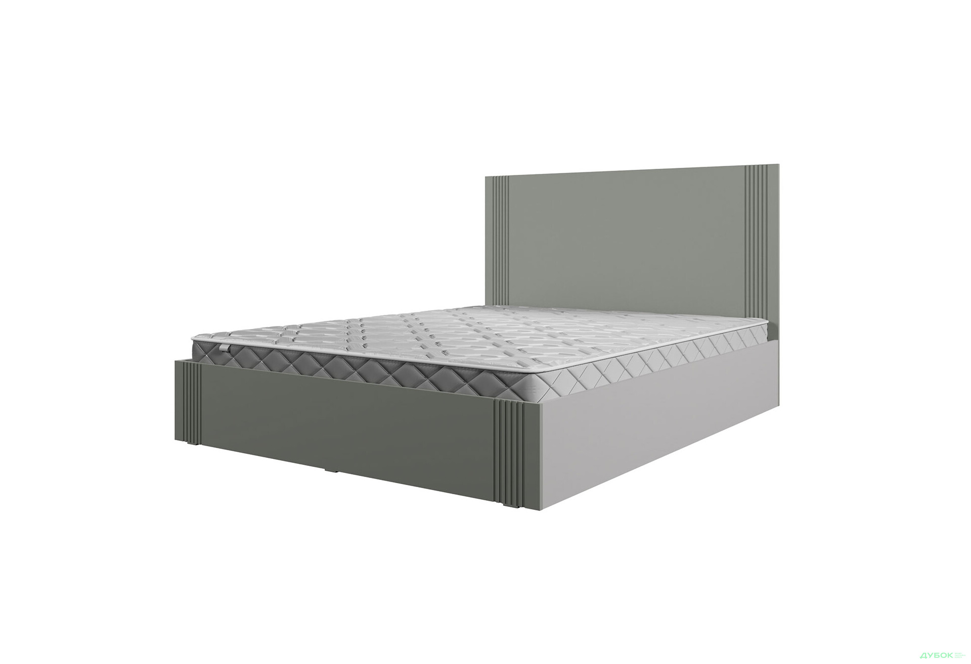 Изображение 3 - Кровать двухспальная Viant АРС с вкладом ДСП 160х200 см, серый/серый RAL 7004