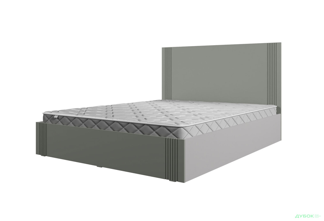 Изображение 3 - Кровать двухспальная Viant АРС с вкладом ДСП 160х200 см, серый/серый RAL 7004
