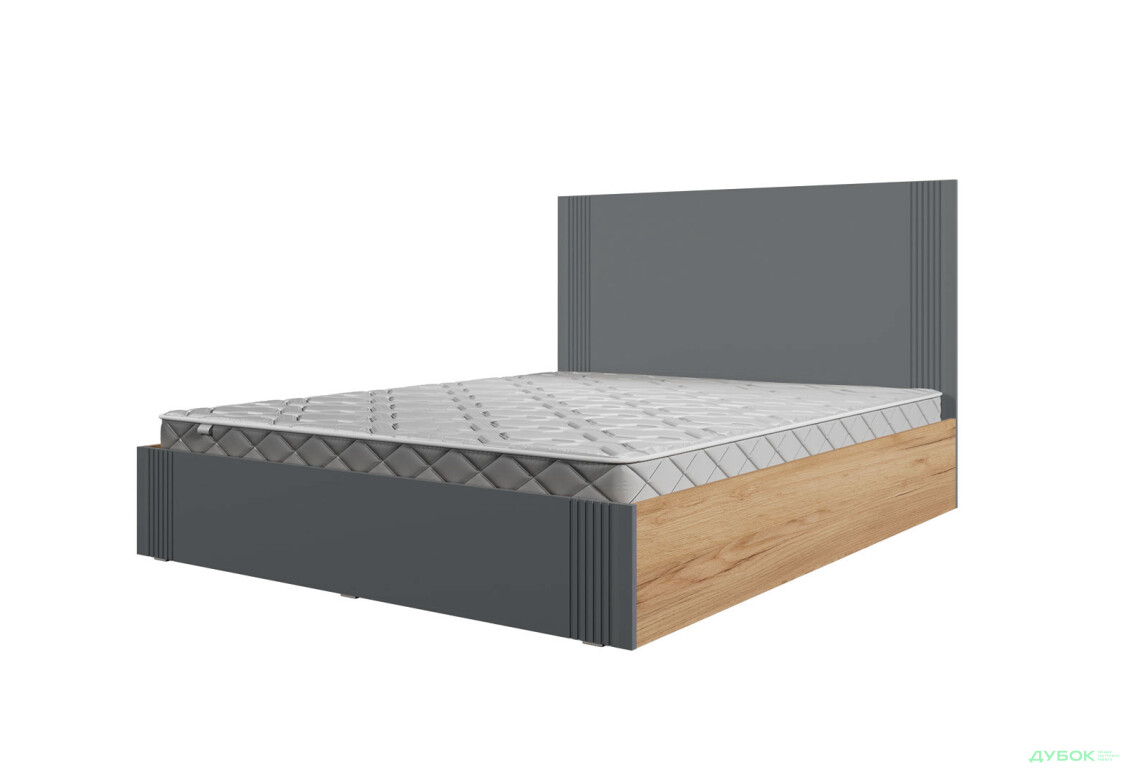 Зображення 4 - Ліжко двоспальне Viant АРС із вкладом ДСП 160х200 см, тахо / темно-сірий RAL 7012