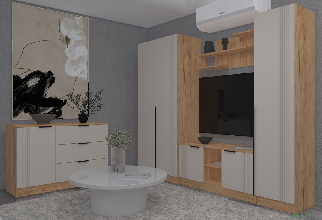 Гостиная АРС Комплект І в гостиную с комодом тахо / кашемир Viant