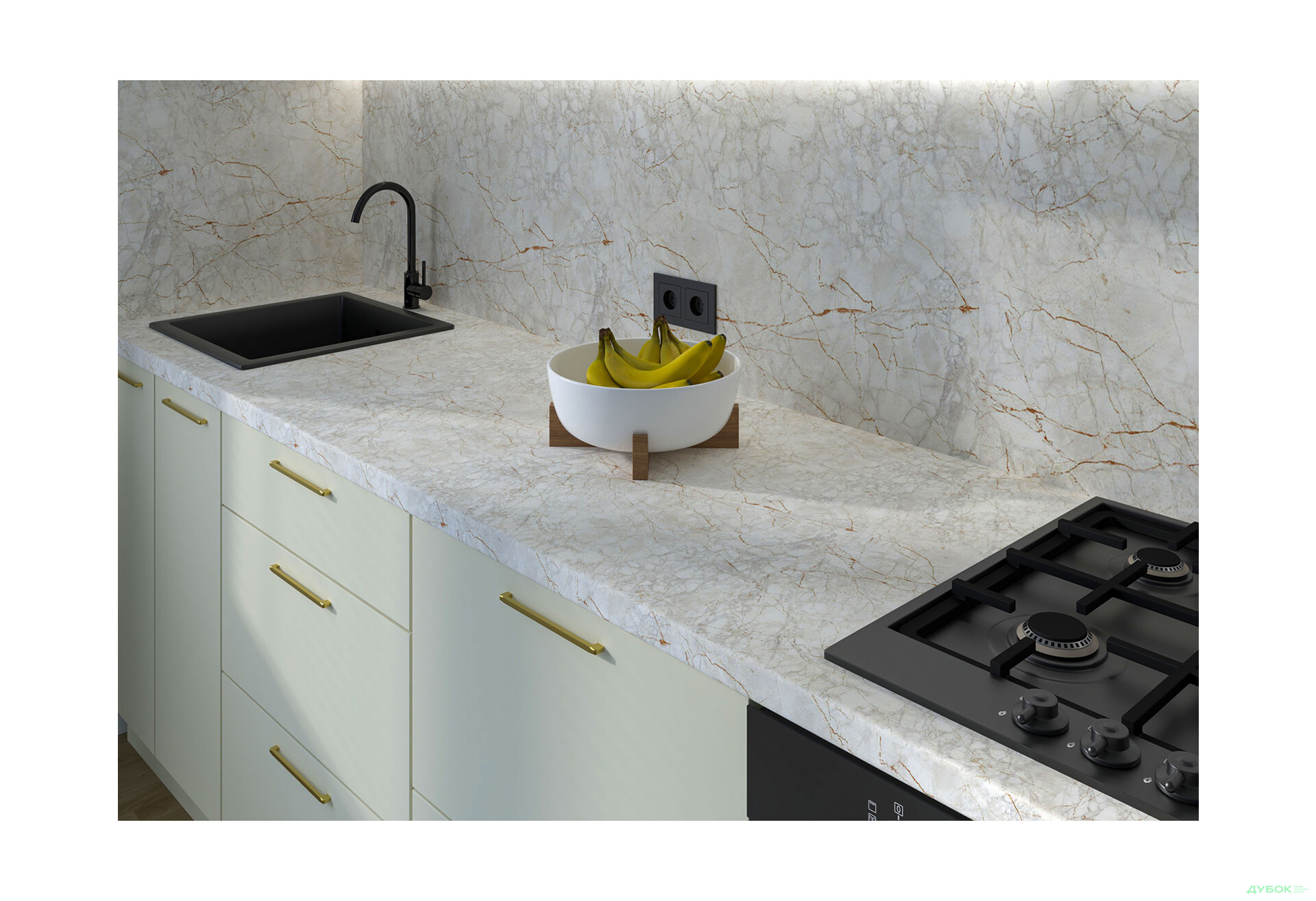 Изображение 3 - Кухня Мери / Mary 3.0 МироМарк Полумат Слоновая Кость RAL 1013, корп. белый