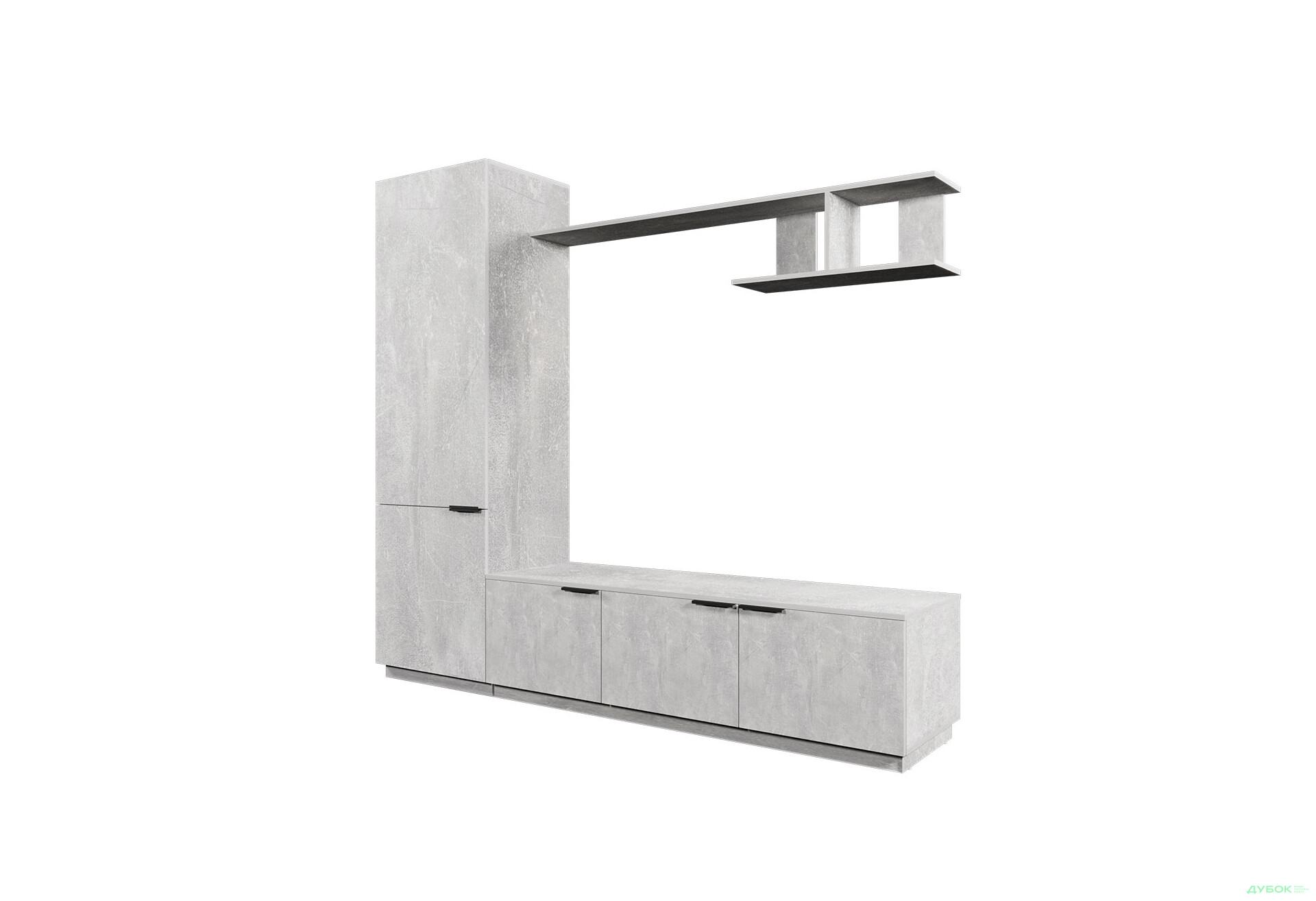 Зображення 2 - Вітальня Viant ВТ-2 з пеналом і полицею 200 см, індастріал