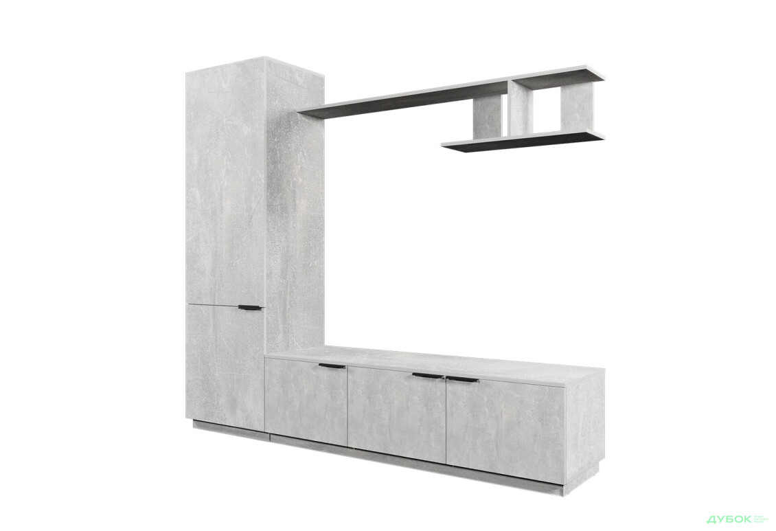 Зображення 2 - Вітальня Viant ВТ-2 з пеналом і полицею 200 см, індастріал