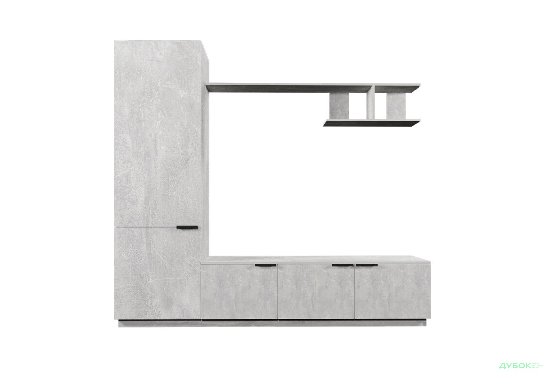 Зображення 2 - Вітальня Viant ВТ-2 з пеналом і полицею 220 см, індастріал