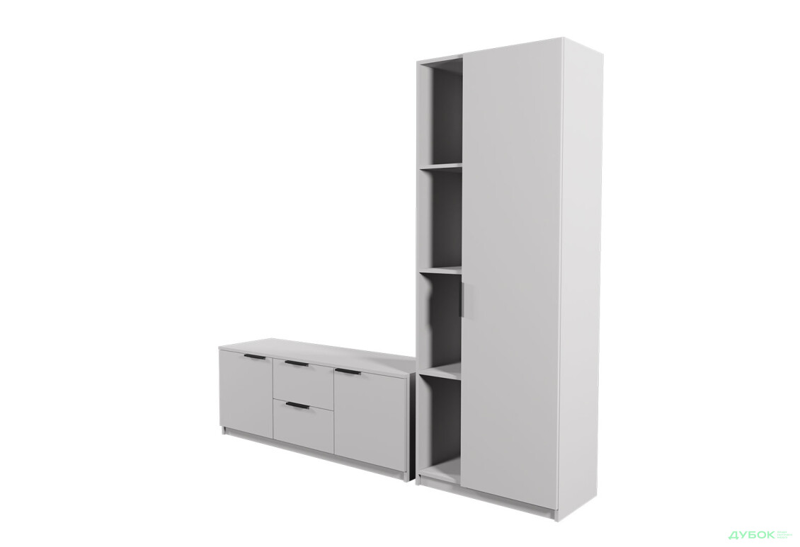 Изображение 3 - Гостиная Viant ВТ-4 с пеналом і стеллажом 180 см, серая