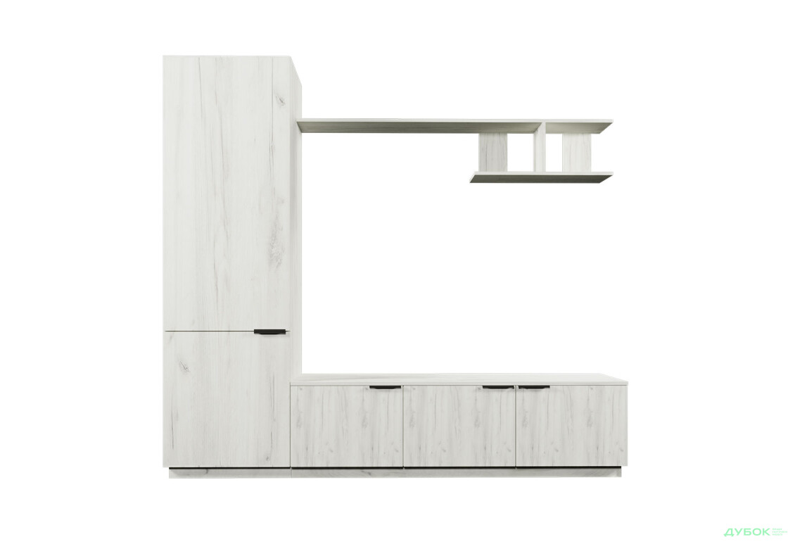 Изображение 3 - Гостиная Viant ВТ-2 с пеналом і полкой 200 см, дуб крафт белый