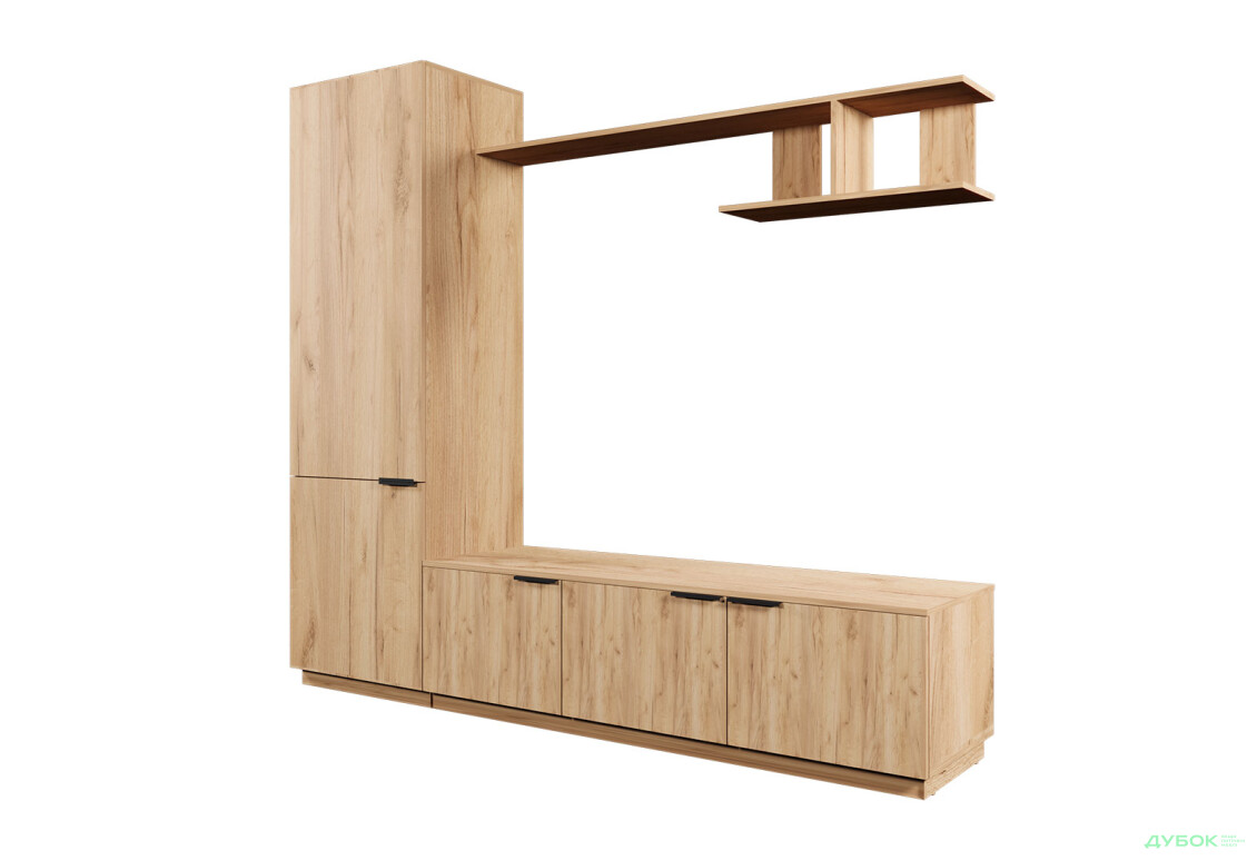 Зображення 3 - Вітальня Viant ВТ-2 з пеналом і полицею 200 см, дуб тахо