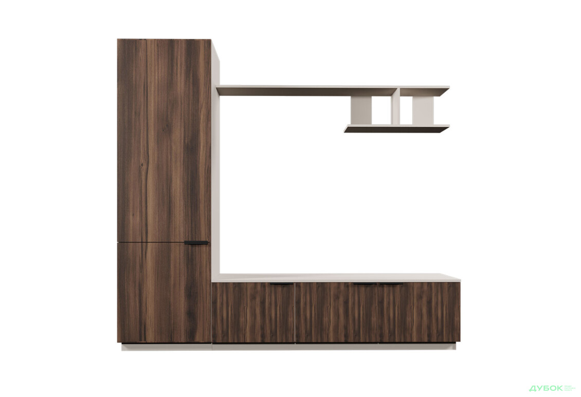 Изображение 2 - Гостиная Viant ВТ-2 с пеналом і полкой 220 см, кашемир / ристретто