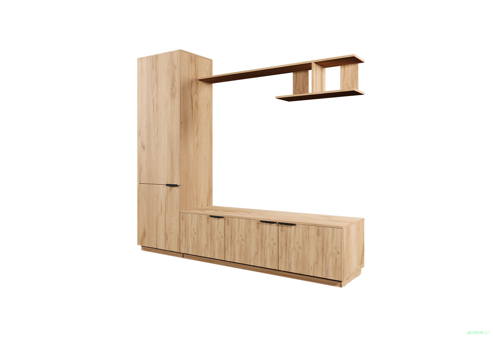 Зображення 3 - Вітальня Viant ВТ-2 з пеналом і полицею 220 см, дуб тахо