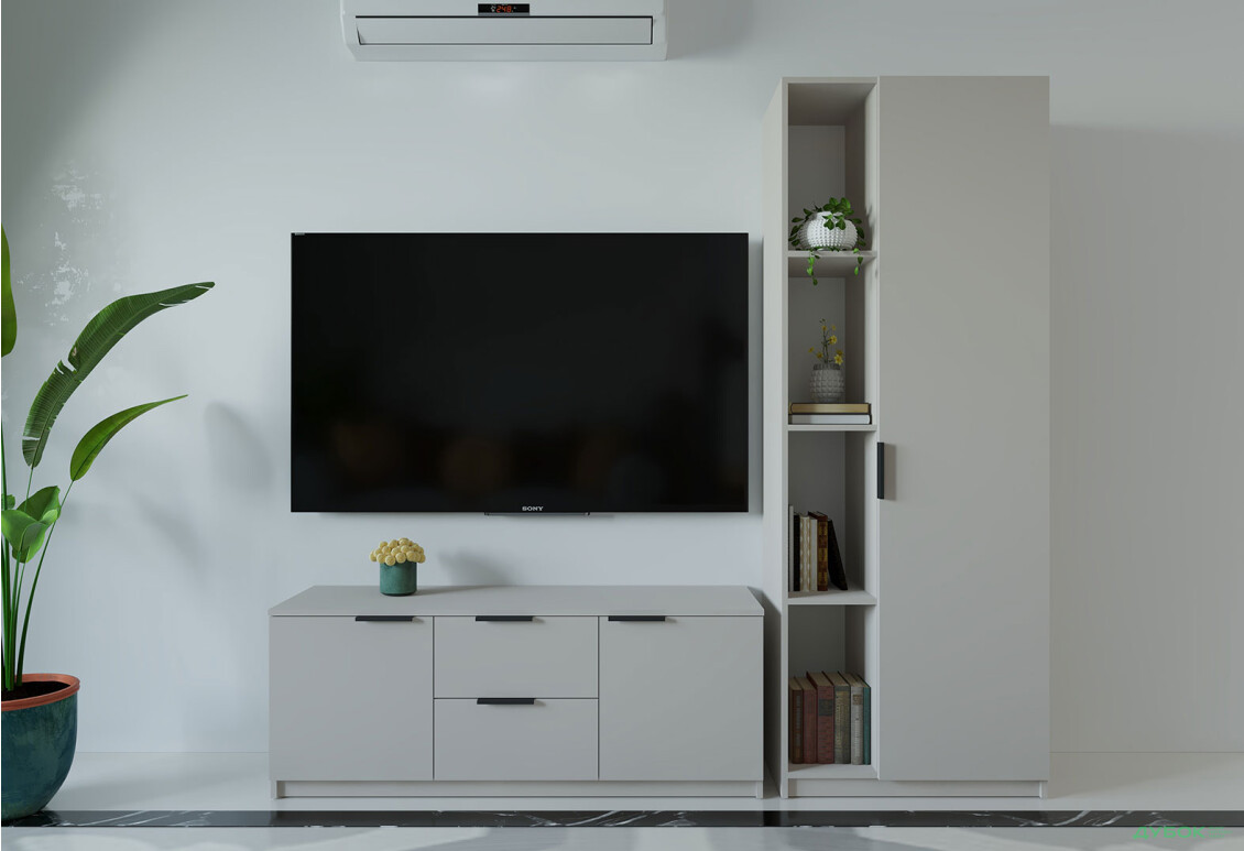 Гостиная Viant ВТ-4 с пеналом і стеллажом 180 см, кашемир