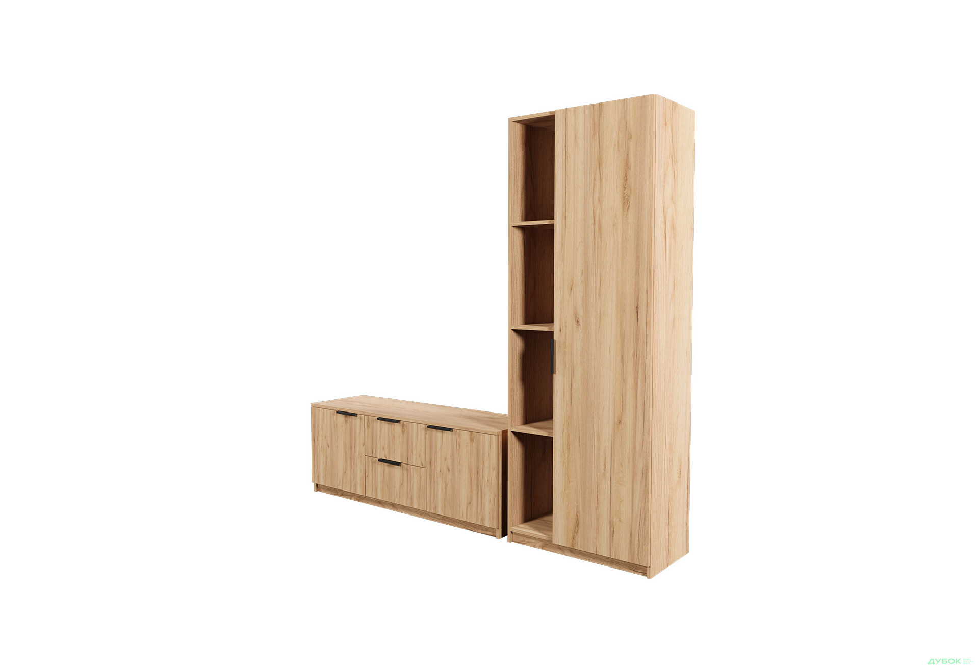 Изображение 3 - Гостиная Viant ВТ-4 с пеналом і стеллажом 180 см, дуб тахо