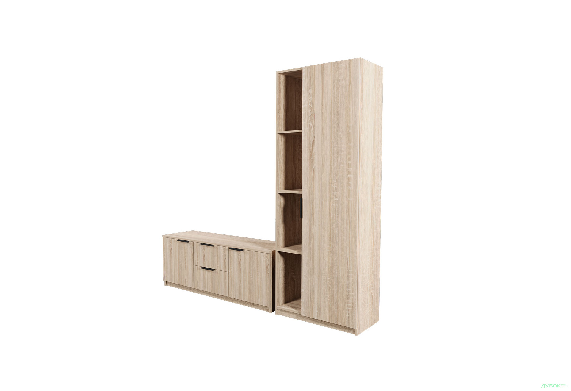 Изображение 3 - Гостиная Viant ВТ-4 с пеналом і стеллажом 200 см, дуб сонома