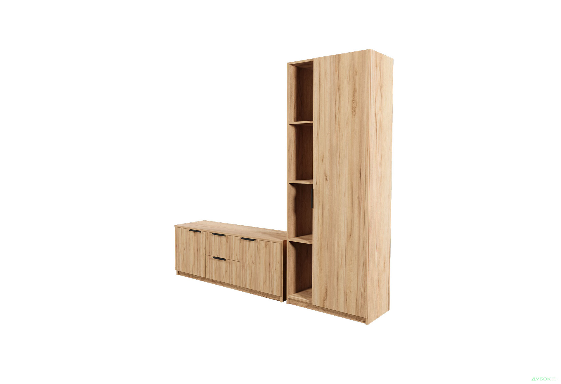 Изображение 3 - Гостиная Viant ВТ-4 с пеналом і стеллажом 200 см, дуб тахо